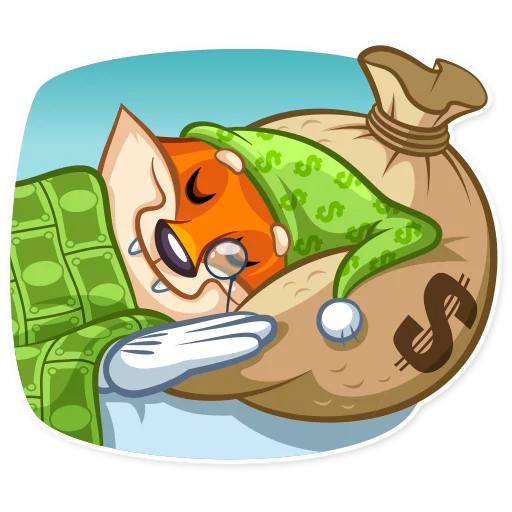 Telegram stiker «Millionaire Fox» 😴