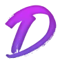 Емодзі телеграм Фиолетовые буквы