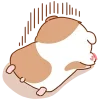 Telegram emoji «Милый хомяк» 😞