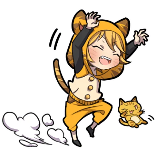 Telegram stiker «Милый тигрёнок» 🥳