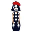 Mime Girl emoji 🙏