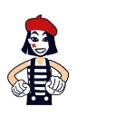 Mime Girl emoji 😡