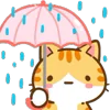 Min Min Cat emoji ☔️