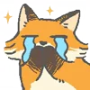 Эмодзи Mini Fox Emoji 😭