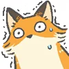 Эмодзи Mini Fox Emoji 😰