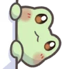 Mint the Frog emoji 😶‍🌫️