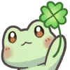 Mint the Frog emoji 🍀