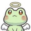 Mint the Frog emoji 😇