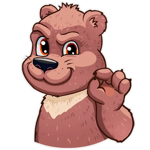 Telegram Sticker «Mishka» 