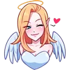 Емодзі Telegram «Ангелица» 😘