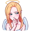 Telegram emoji «Ангелица» 🫢