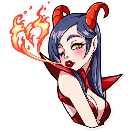 Miss Devil stiker 😘