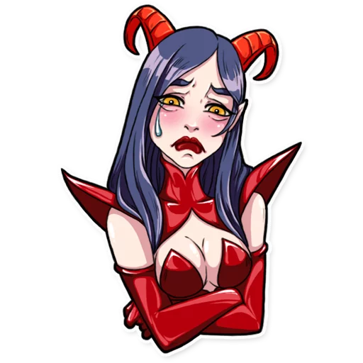 Miss Devil emoji 😢