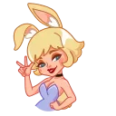 Miss Bunny sticker 👋