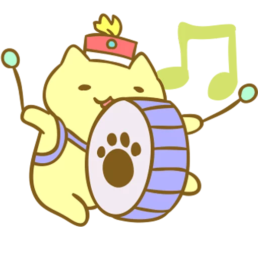 Емодзі Kitty March Band 🥁