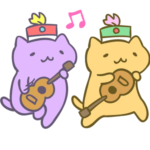 Telegram Sticker «Kitty March Band» 🎸