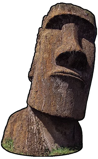 Telegram stickers Moai