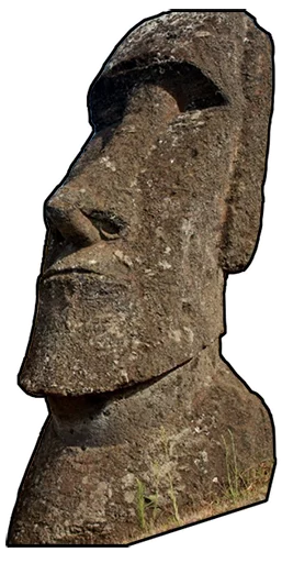 Telegram Sticker «Moai» 🗿