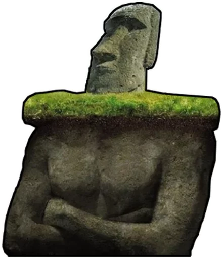 Стикер Moai 🗿