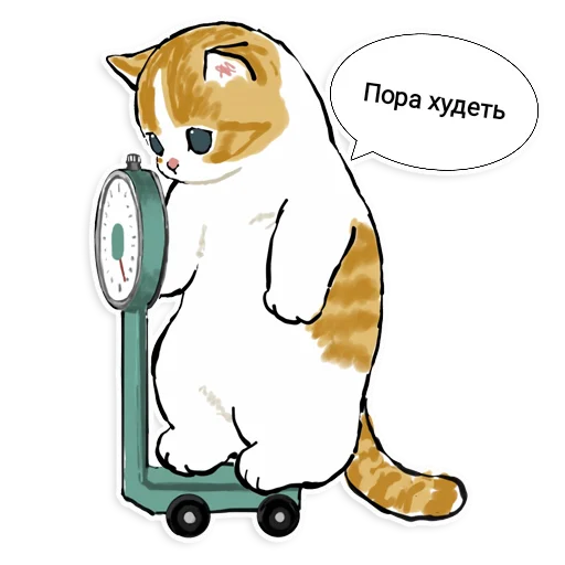 Telegram Sticker «Коты Mofu Sand» 😐