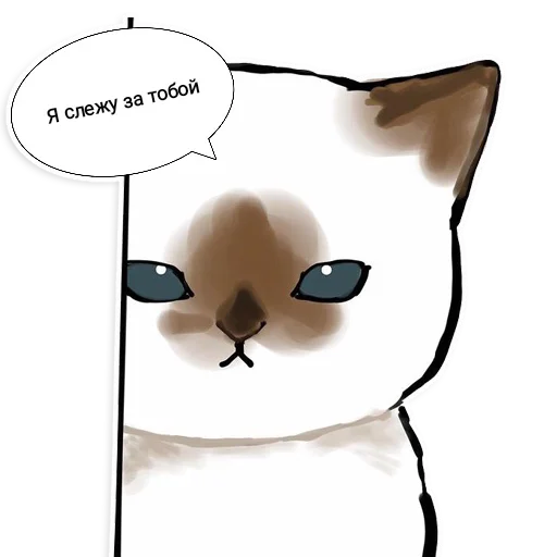 Telegram Sticker «Коты Mofu Sand» 🧐