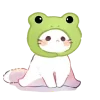 Котики mofu_sand emoji 🐸