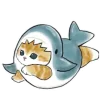 Котики mofu_sand emoji 🦈