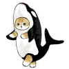 Котики mofu_sand emoji 🦈