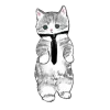 Котики mofu_sand emoji 👔