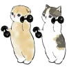 Котики mofu_sand emoji 🏋‍♀