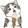 Емодзі Telegram «Котики mofu_sand» 🍦