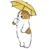 Котики mofu_sand emoji ☂