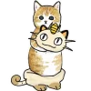 Котики mofu_sand emoji 😼