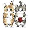 Котики mofu_sand emoji 👯‍♀