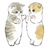 Telegram emojisi «Котики mofu_sand» ☺