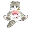 Котики mofu_sand emoji 🍦