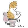 Котики mofu_sand emoji 🚽