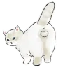 Емодзі Telegram «Котики mofu_sand» 💩