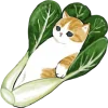 Котики mofu_sand emoji 🥬