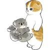 Котики mofu_sand emoji 🐨