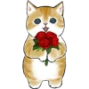 Котики mofu_sand emoji 💐