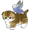 Котики mofu_sand emoji 🦜