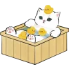 Котики mofu_sand emoji 🛁