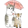 Котики mofu_sand emoji ☔