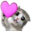 Telegram emoji Mofu Kitten