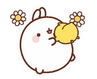 || Molang : Happiness is here! stiker 🌸