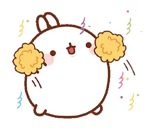  || Molang : Happiness is here! sticker 🎉