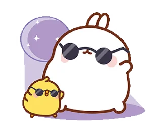  || Molang : Happiness is here! sticker 😎