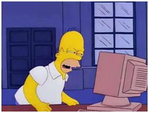 Стікер Telegram «Simpsons-Memes» 😡