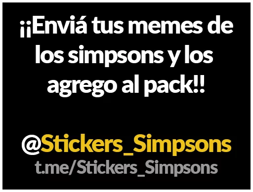 Стікер Telegram «Simpsons-Memes» ➕